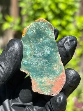 Ocean Jasper Crystal Small Slab - Polished Sea Jasper Freeform